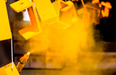 Peinture électrostatique pour petites pièces